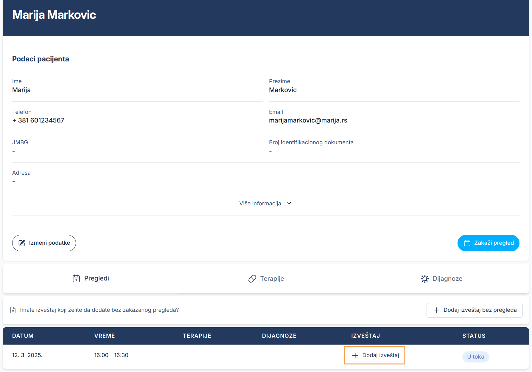 Client with booked appointment