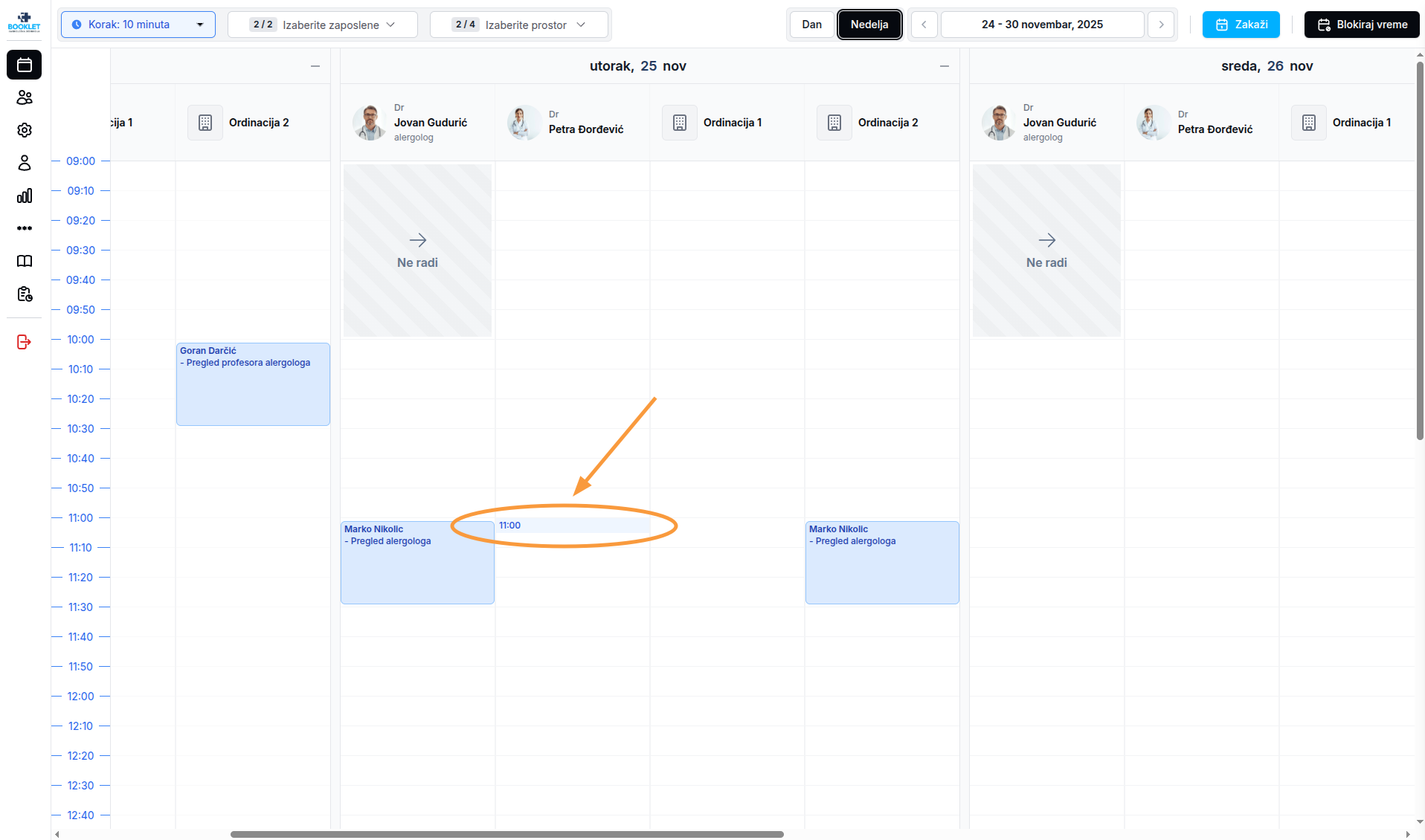 Izbor termina u kalendaru